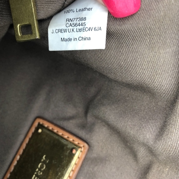 J. Crew Invitation Clutch Rich Brown Leather - Picture 5 of 7